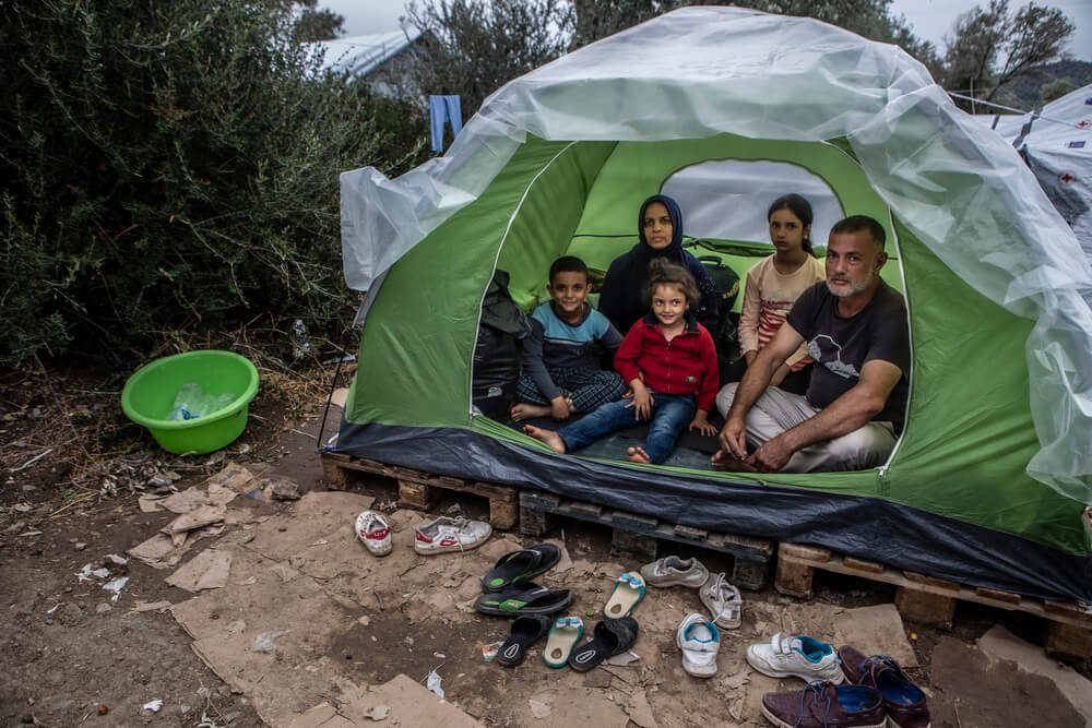 Campos de Lesbos e Samos. Grécia, outubro de 2019